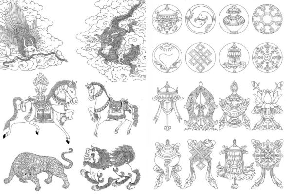 Tibetan Traditional Patterns: 7 Sacred Motifs Explained