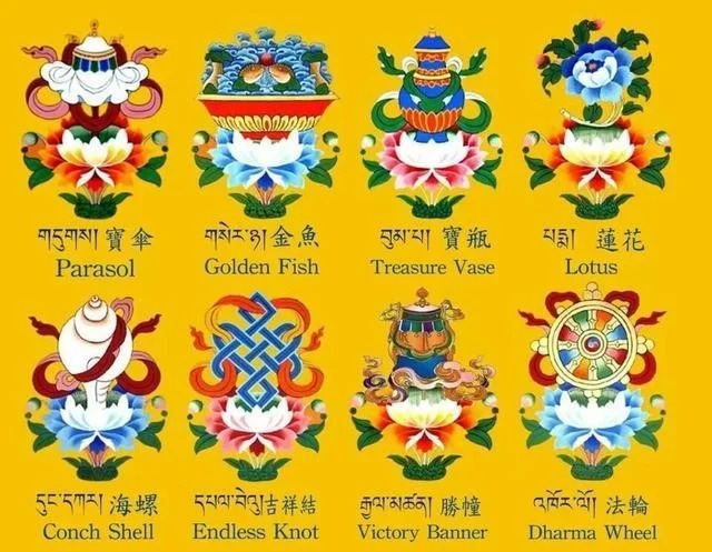 Eight Auspicious Symbols: Tibetan Buddhist Blessings & Meaning