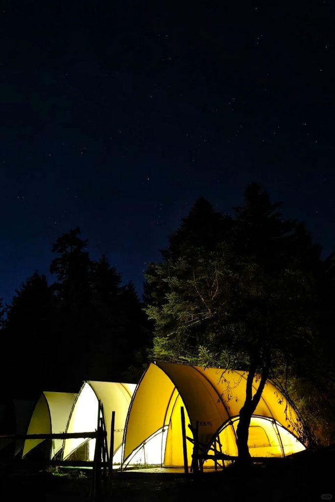 From basic camping to glamping, sleep close to nature in comfortable tents.